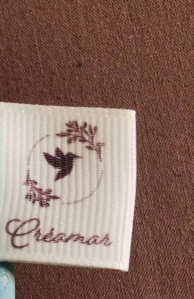 SAC forme triangle - liège naturel et cuir de poisson bleu