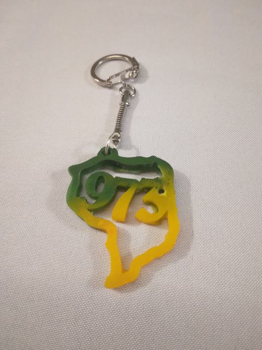 Porte clefs à l'effigie de la guyane